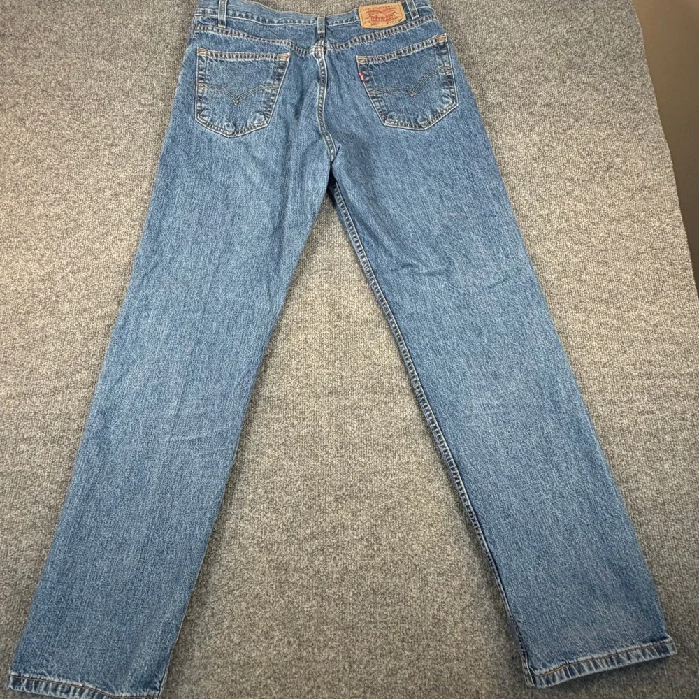 Levis 505 Regular Fit Mens‎ Jeans 36x32 Blue Straight Leg Denim 00505-0216 #2299